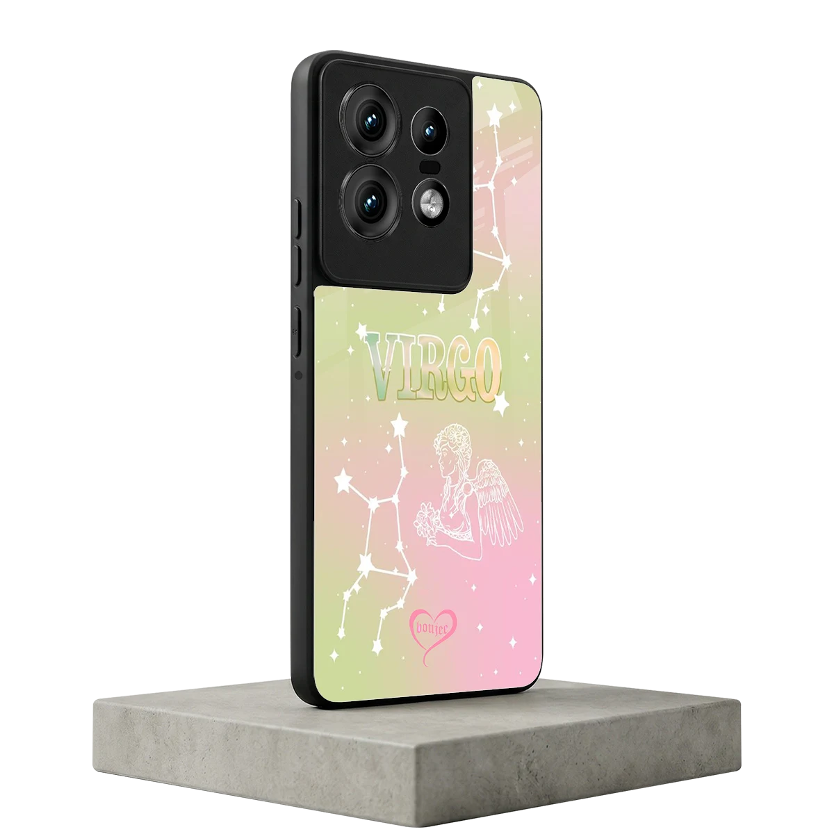 Virgo Aura motorola edge 50 pro mobile cover | shockproof glass phone case