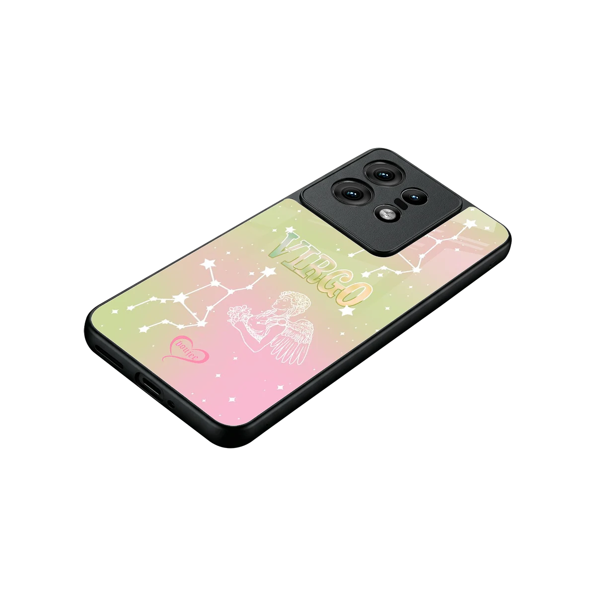 Virgo Aura stylish phone case for motorola edge 50 pro | glossy glass and slim fit
