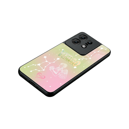 Virgo Aura stylish phone case for motorola edge 50 pro | glossy glass and slim fit
