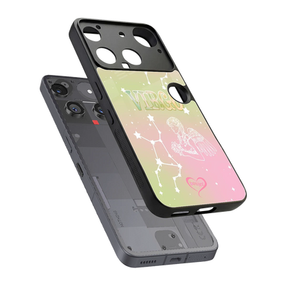 Virgo Aura sleek nothing phone 3 cover with tempered glass back and TPU edges