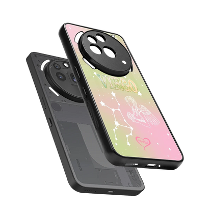 Virgo Aura sleek nothing phone 3a pro cover with tempered glass back and TPU edges