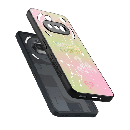 Virgo Aura sleek nothing phone 3a cover with tempered glass back and TPU edges