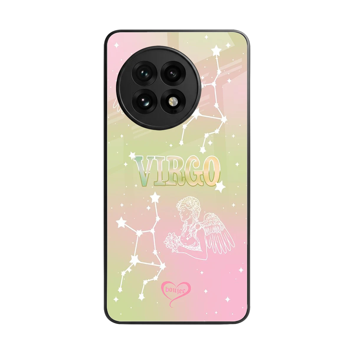 Virgo Aura back phone cover | glass case for oneplus 13r