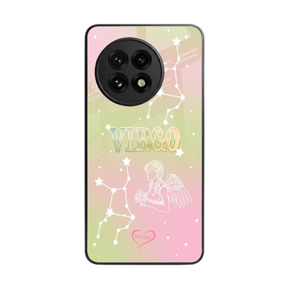 Virgo Aura back phone cover | glass case for oneplus 13r
