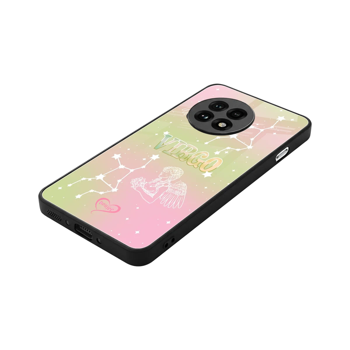 Virgo Aura stylish phone case for oneplus 13r | glossy glass and slim fit