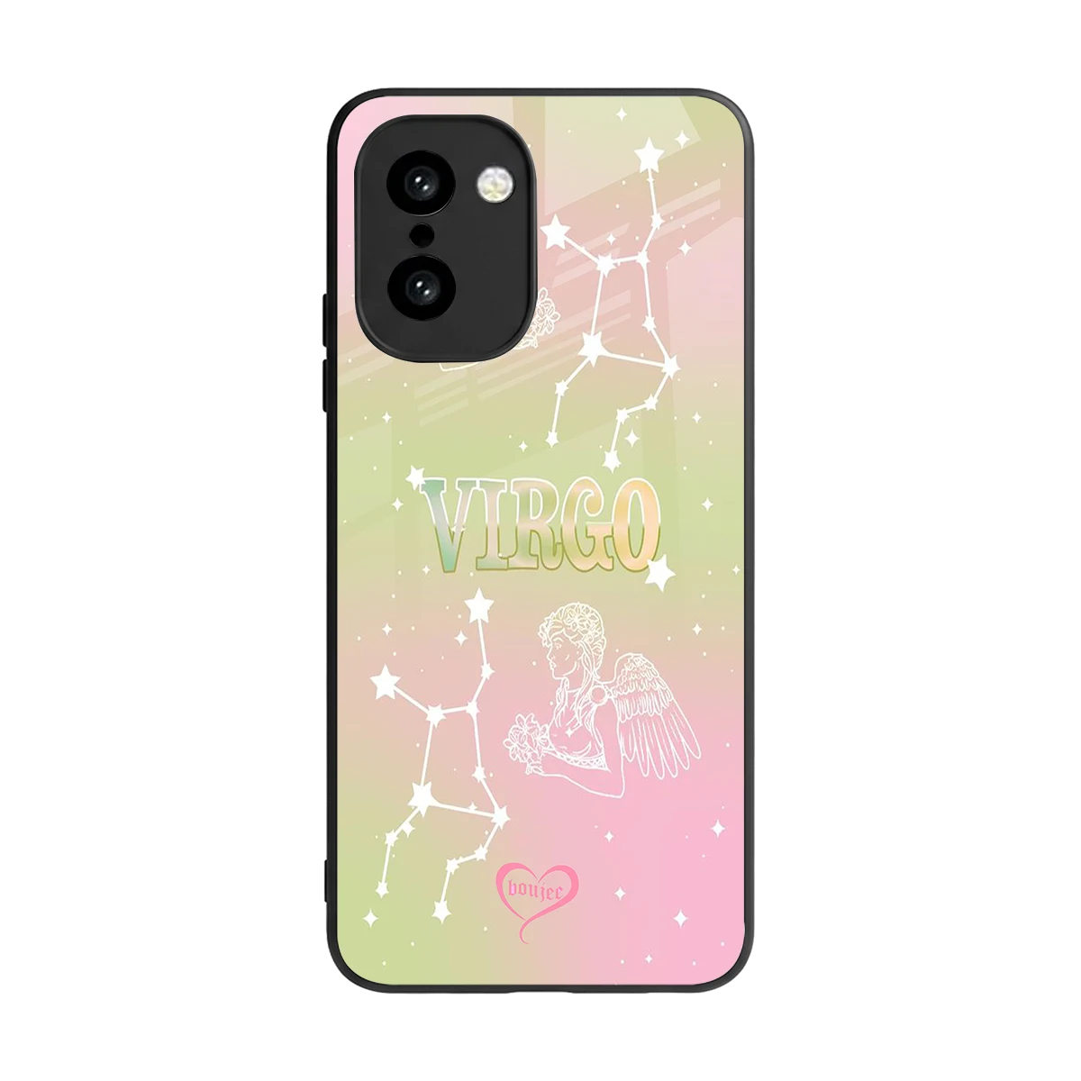 Virgo Aura back phone cover | glass case for oneplus 15r