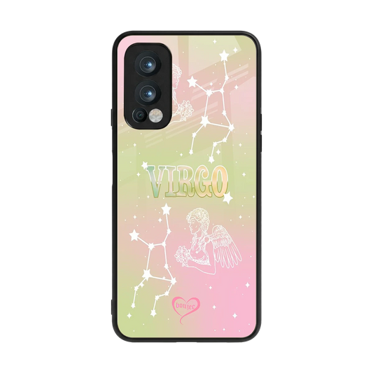 Virgo Aura back phone cover | glass case for oneplus nord 2