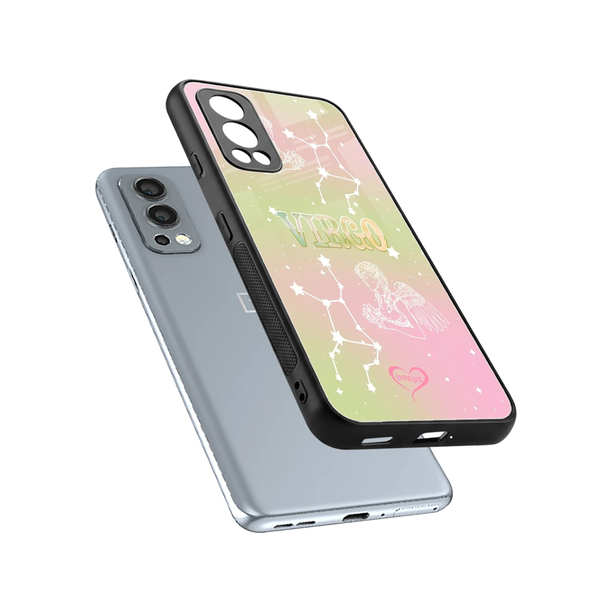 Virgo Aura sleek oneplus nord 2 cover with tempered glass back and TPU edges