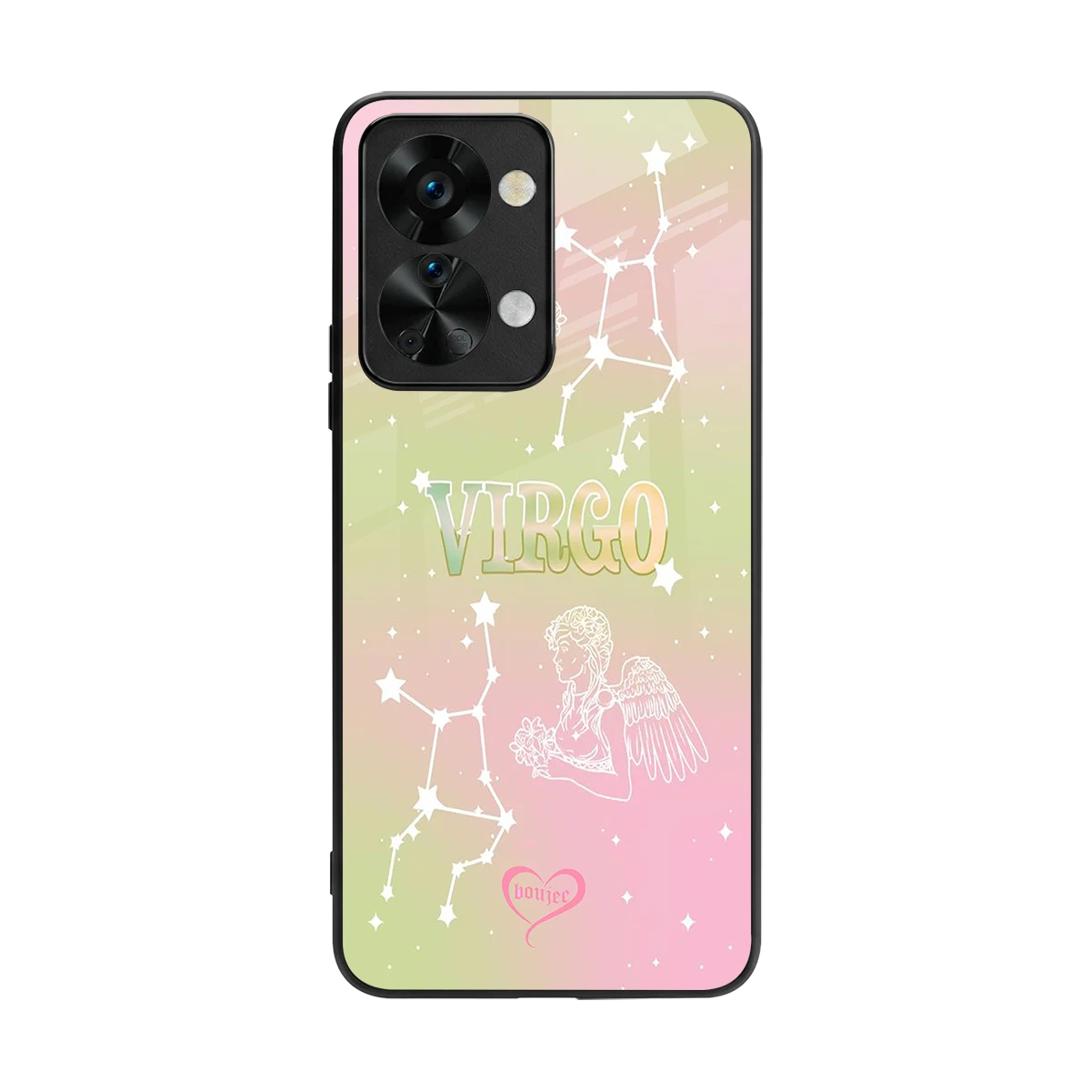 Virgo Aura back phone cover | glass case for oneplus nord 2t