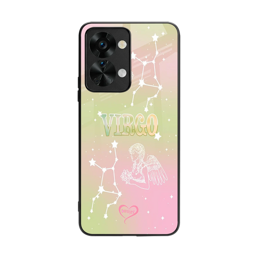 Virgo Aura back phone cover | glass case for oneplus nord 2t