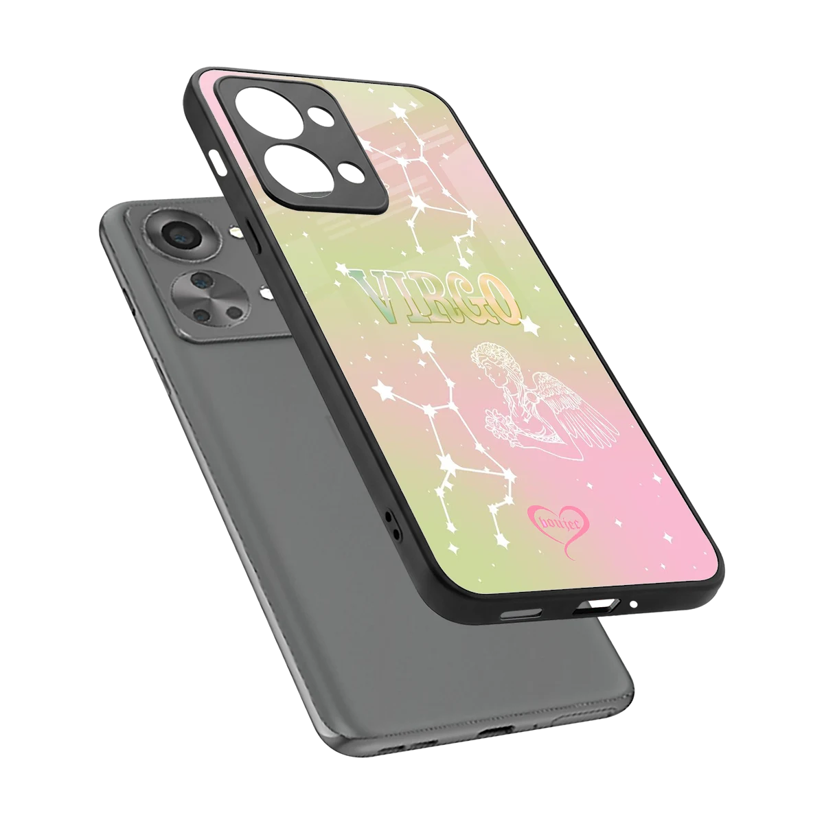 Virgo Aura sleek oneplus nord 2t cover with tempered glass back and TPU edges