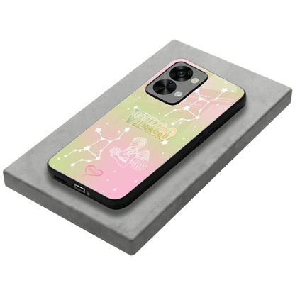 Virgo Aura stylish phone case for oneplus nord 2t | glossy glass and slim fit