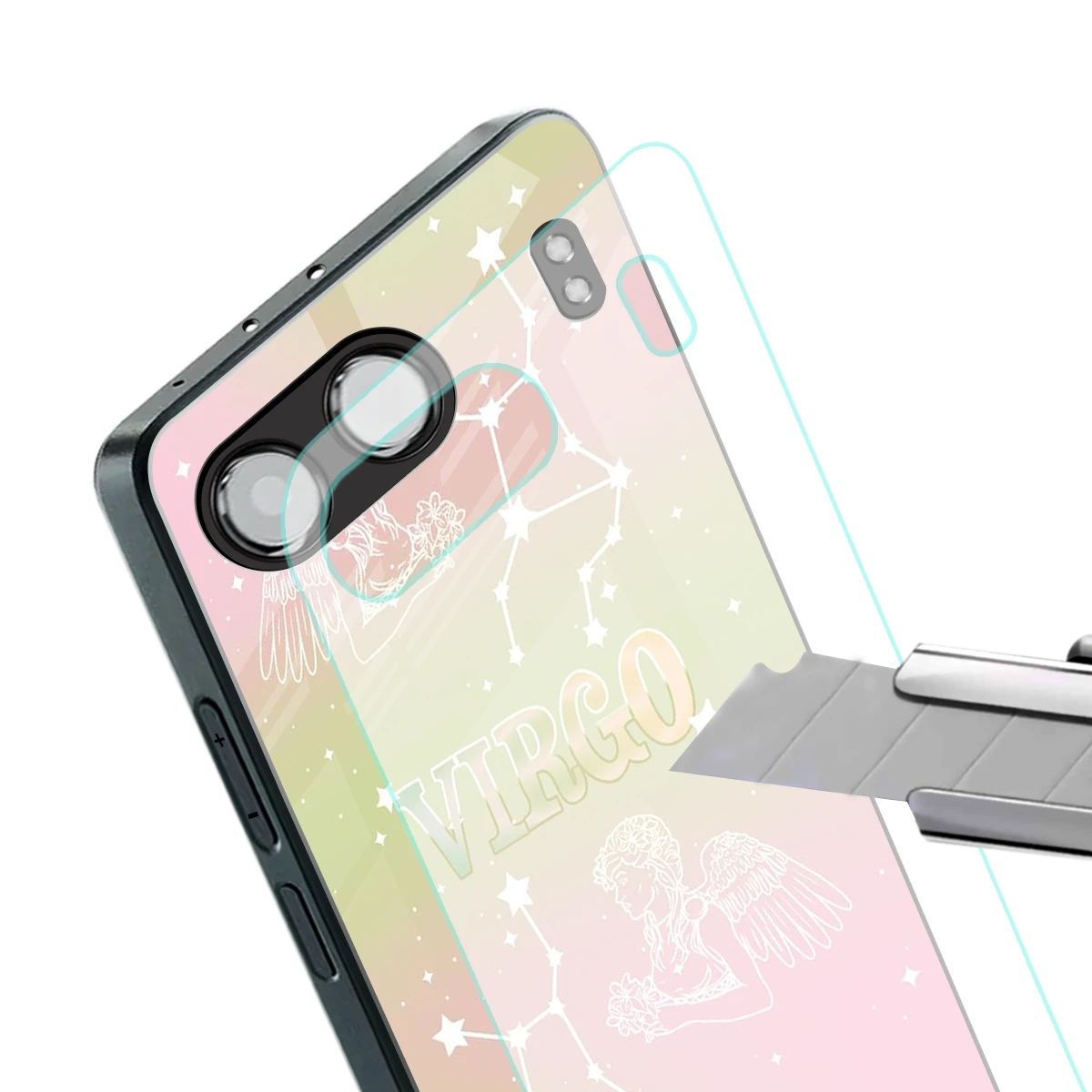 Virgo Aura stylish phone case for oneplus nord 4 | glossy glass and slim fit