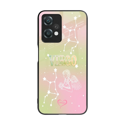 Virgo Aura back phone cover | glass case for oneplus nord ce 2 lite