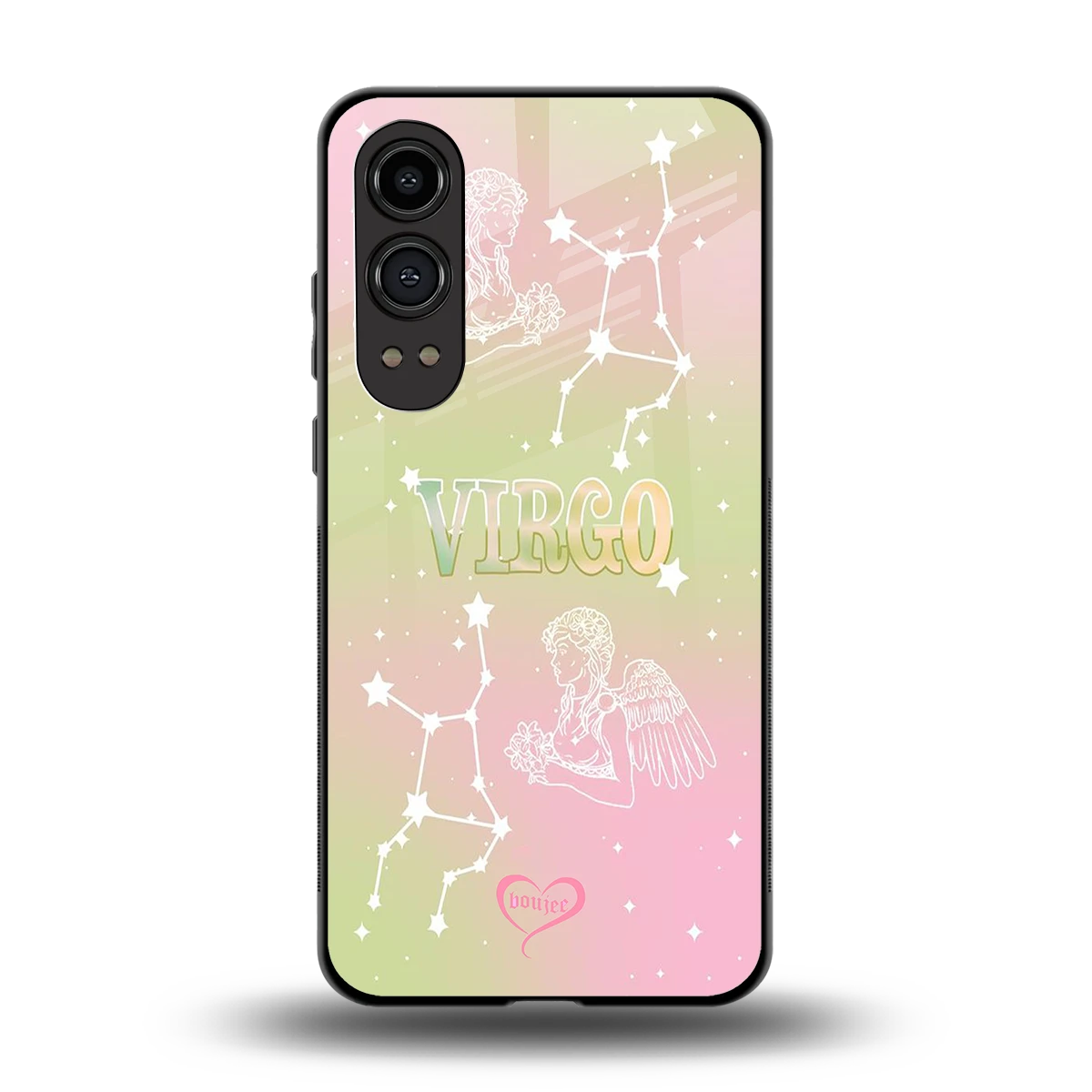 Virgo Aura back phone cover | glass case for oneplus nord ce 4 lite