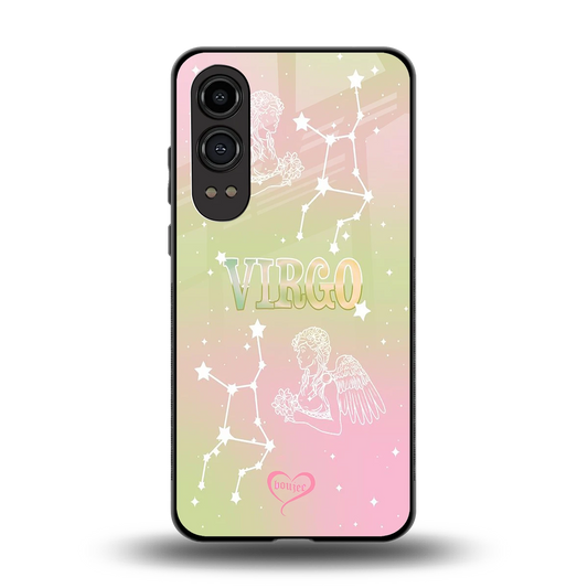 Virgo Aura back phone cover | glass case for oneplus nord ce 4 lite