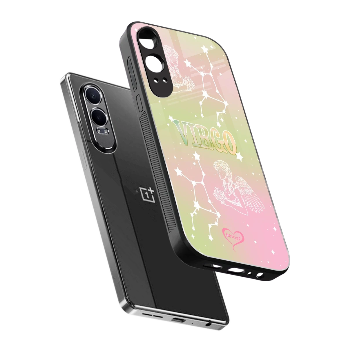 Virgo Aura sleek oneplus nord ce 4 lite cover with tempered glass back and TPU edges