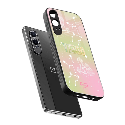 Virgo Aura sleek oneplus nord ce 4 lite cover with tempered glass back and TPU edges