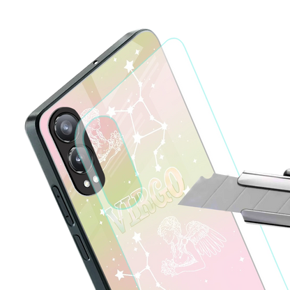 Virgo Aura stylish phone case for oneplus nord ce 4 lite | glossy glass and slim fit
