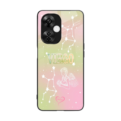 Virgo Aura back phone cover | glass case for oneplus nord ce 3 lite