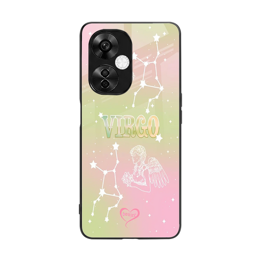 Virgo Aura back phone cover | glass case for oneplus nord ce 3 lite