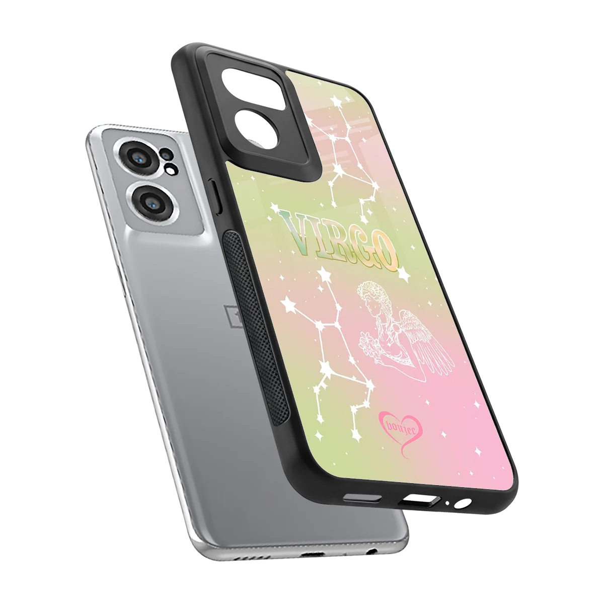 Virgo Aura sleek oneplus nord ce 2 cover with tempered glass back and TPU edges