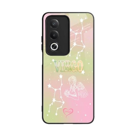 Virgo Aura back phone cover | glass case for oppo a3 pro