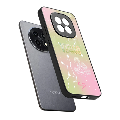 Virgo Aura sleek oppo f29 pro 5g cover with tempered glass back and TPU edges