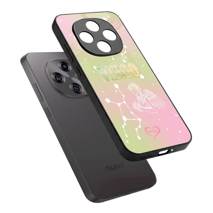 Virgo Aura sleek oppo f31 pro 5g cover with tempered glass back and TPU edges
