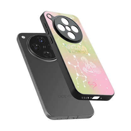Virgo Aura sleek oppo find x8 cover with tempered glass back and TPU edges