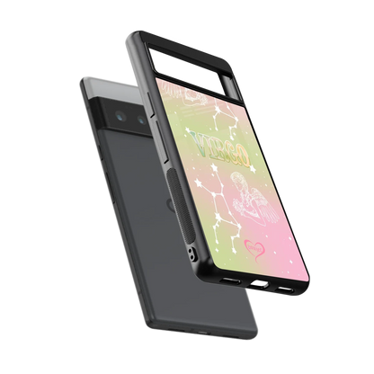 Virgo Aura sleek google pixel 6 pro cover with tempered glass back and TPU edges