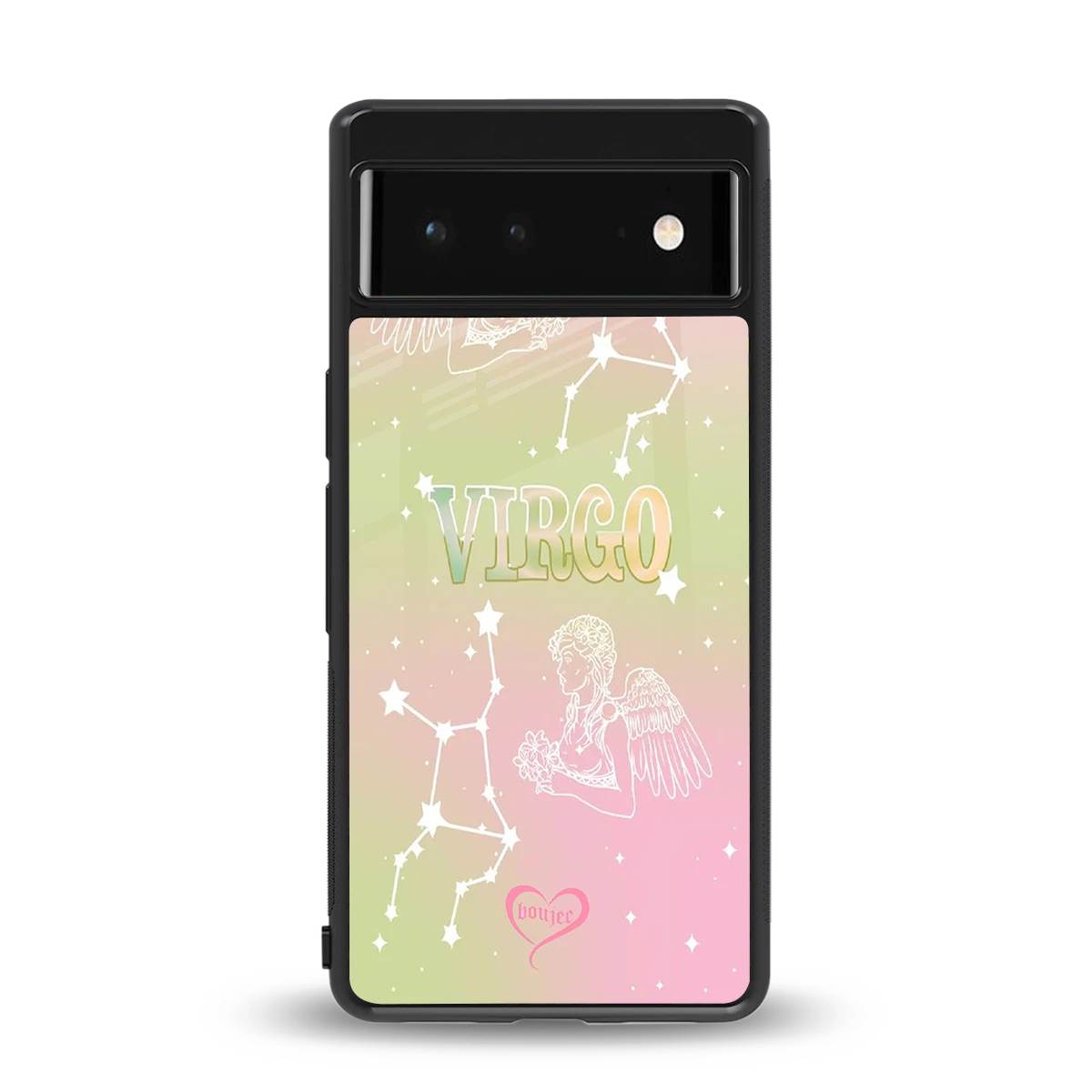 Virgo Aura back phone cover | glass case for google pixel 6a