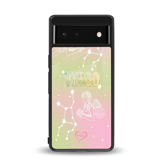 Virgo Aura back phone cover | glass case for google pixel 6a