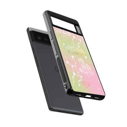 Virgo Aura sleek google pixel 6 cover with tempered glass back and TPU edges