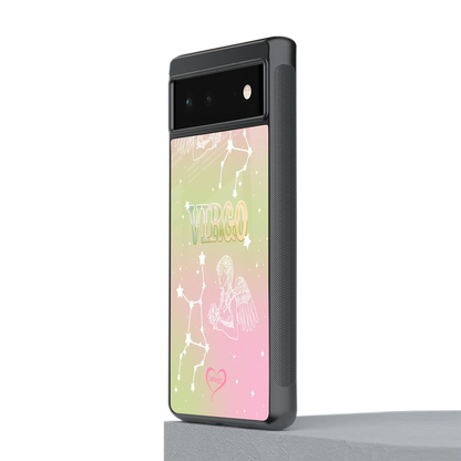 Virgo Aura stylish phone case for google pixel 6 | glossy glass and slim fit