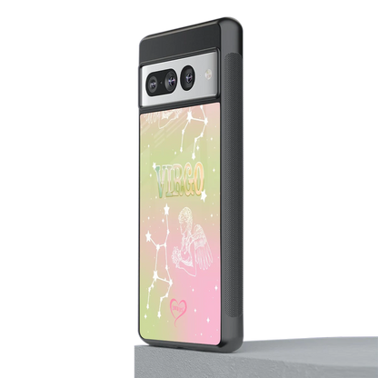 Virgo Aura stylish phone case for google pixel 7 pro | glossy glass and slim fit
