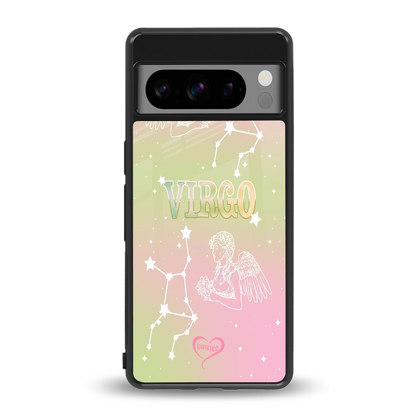 Virgo Aura back phone cover | glass case for google pixel 8 pro