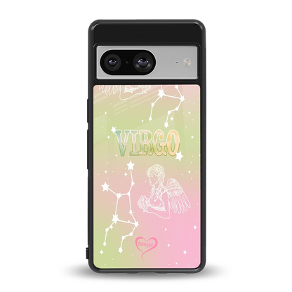 Virgo Aura back phone cover | glass case for google pixel 8
