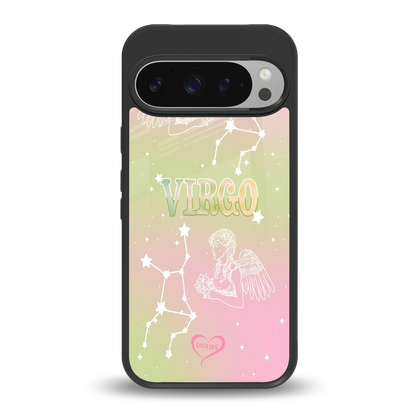 Virgo Aura back phone cover | glass case for google pixel 9 pro