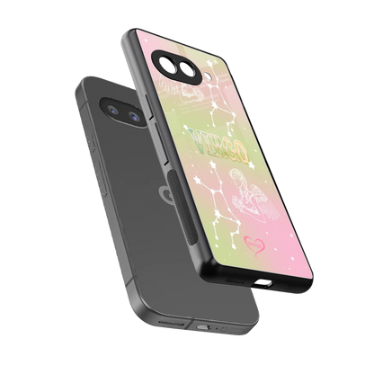 Virgo Aura sleek google pixel 10a cover with tempered glass back and TPU edges
