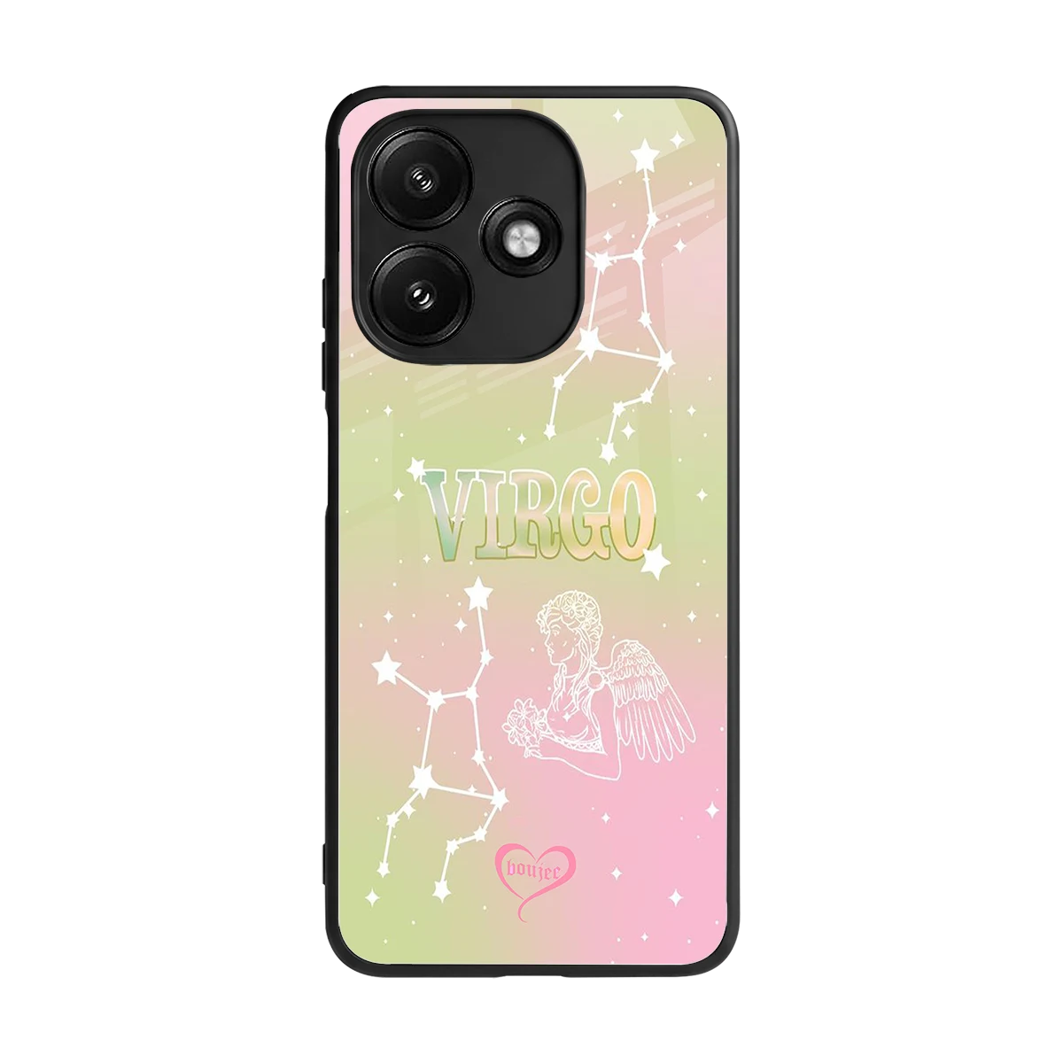 Virgo Aura back phone cover | glass case for redmi 12 5g