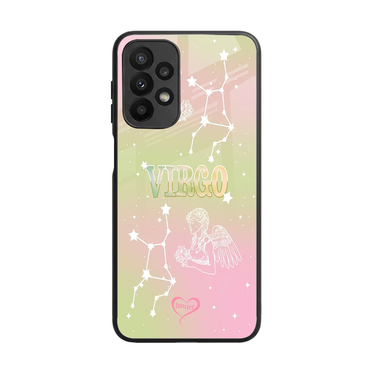 Virgo Aura back phone cover | glass case for samsung galaxy a23