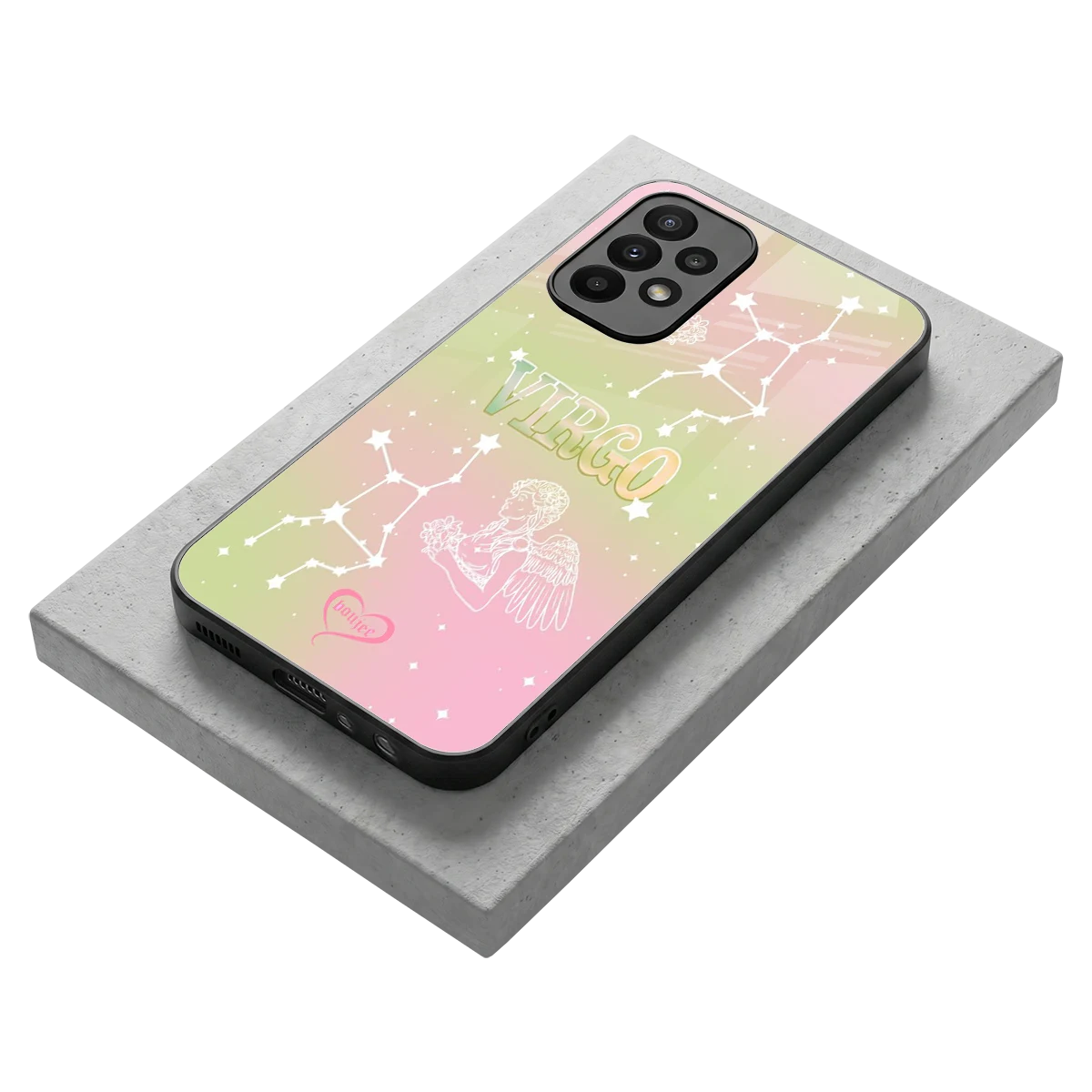 Virgo Aura stylish phone case for samsung galaxy a23 | glossy glass and slim fit