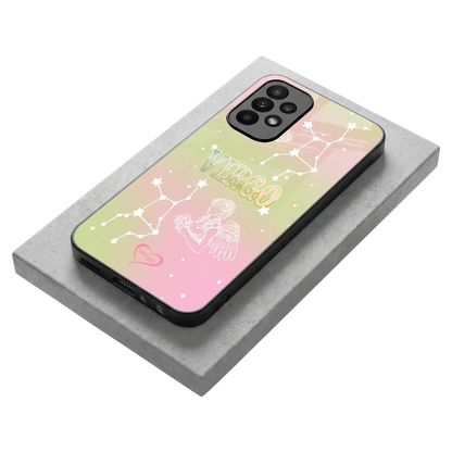Virgo Aura stylish phone case for samsung galaxy a23 | glossy glass and slim fit