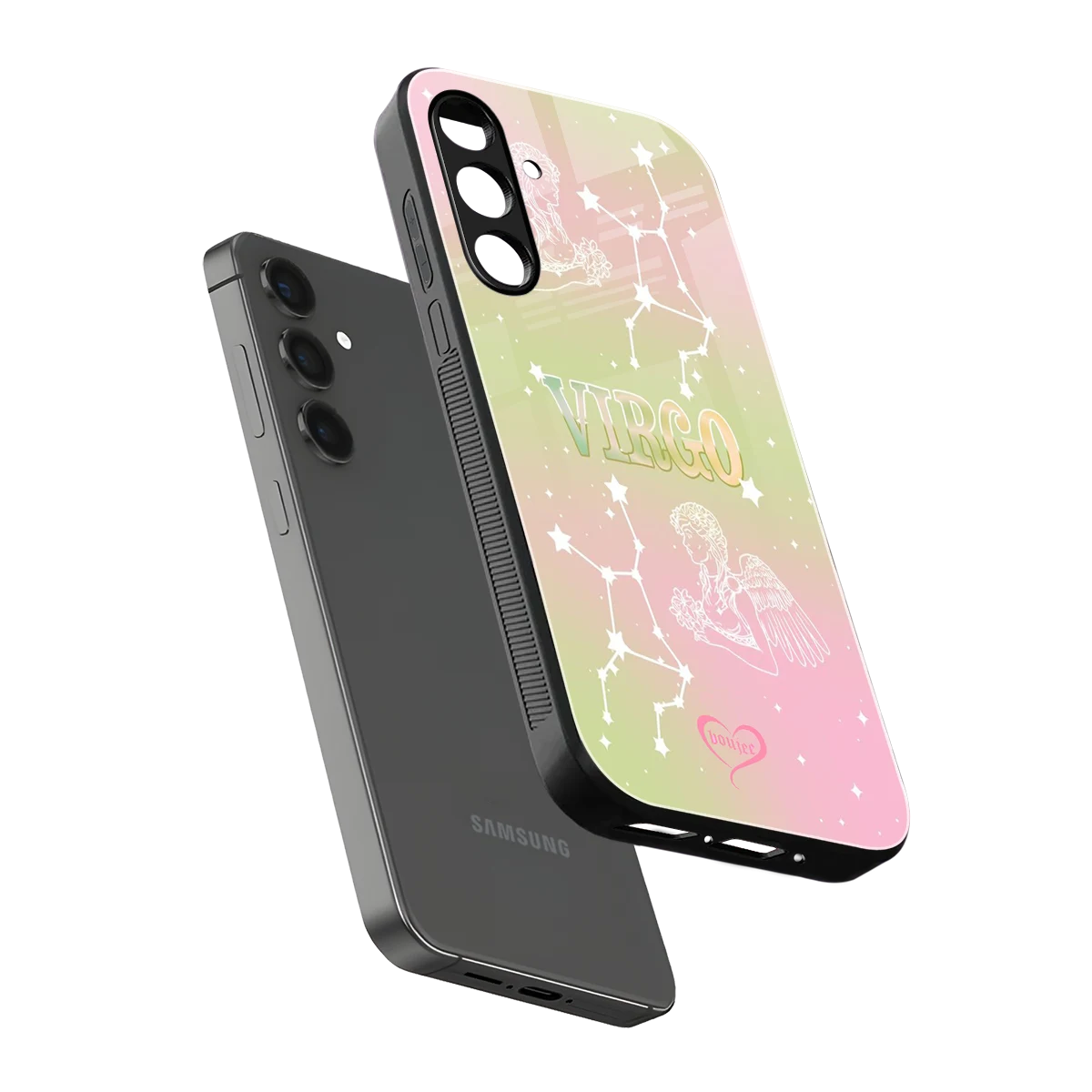 Virgo Aura sleek samsung galaxy a16 5g cover with tempered glass back and TPU edges