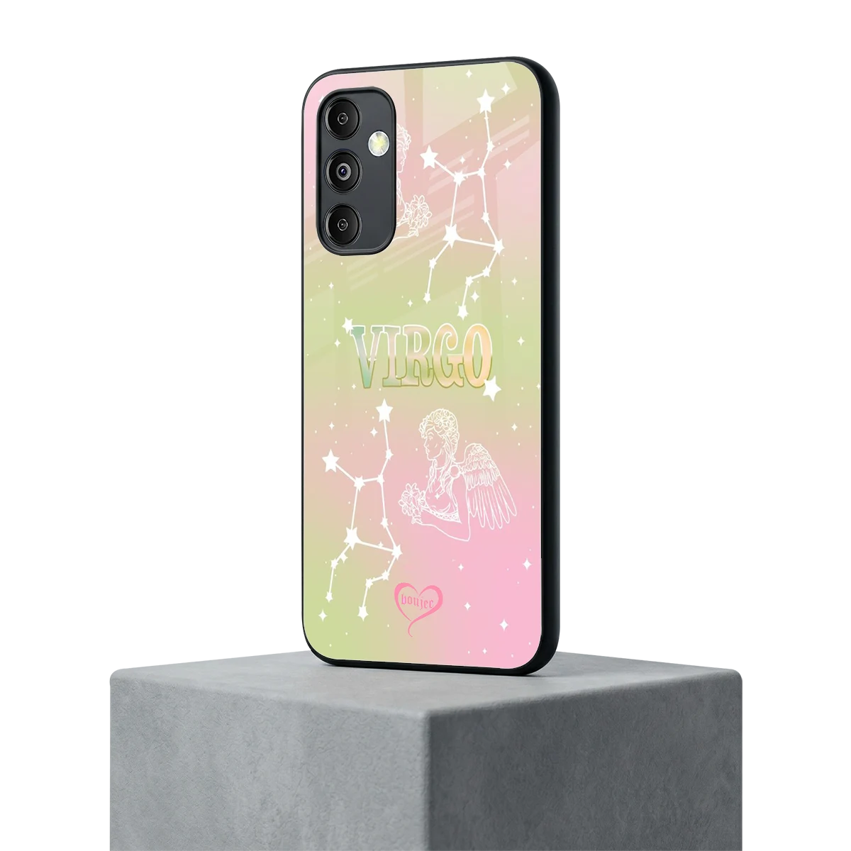Virgo Aura samsung galaxy m14 5g mobile cover | shockproof glass phone case