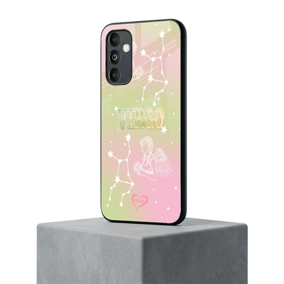 Virgo Aura samsung galaxy m14 5g mobile cover | shockproof glass phone case