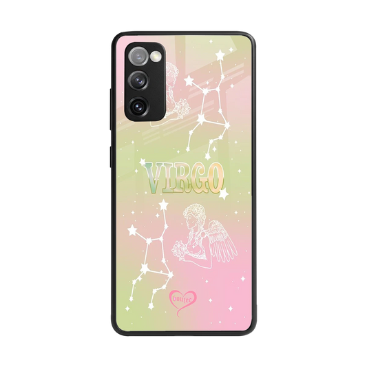 Virgo Aura back phone cover | glass case for samsung galaxy s20 fe