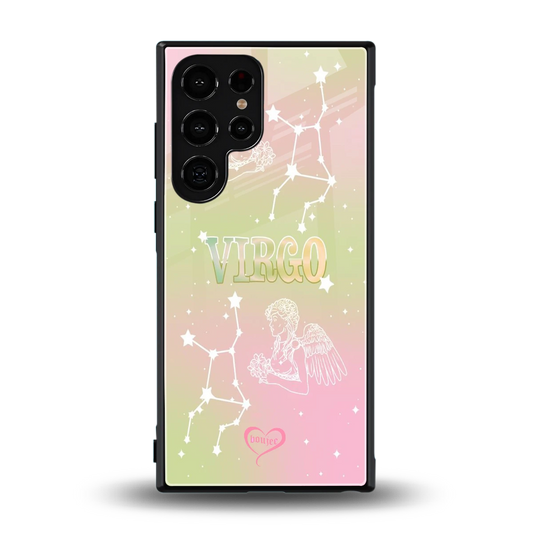 Virgo Aura back phone cover | glass case for samsung galaxy s24 ultra