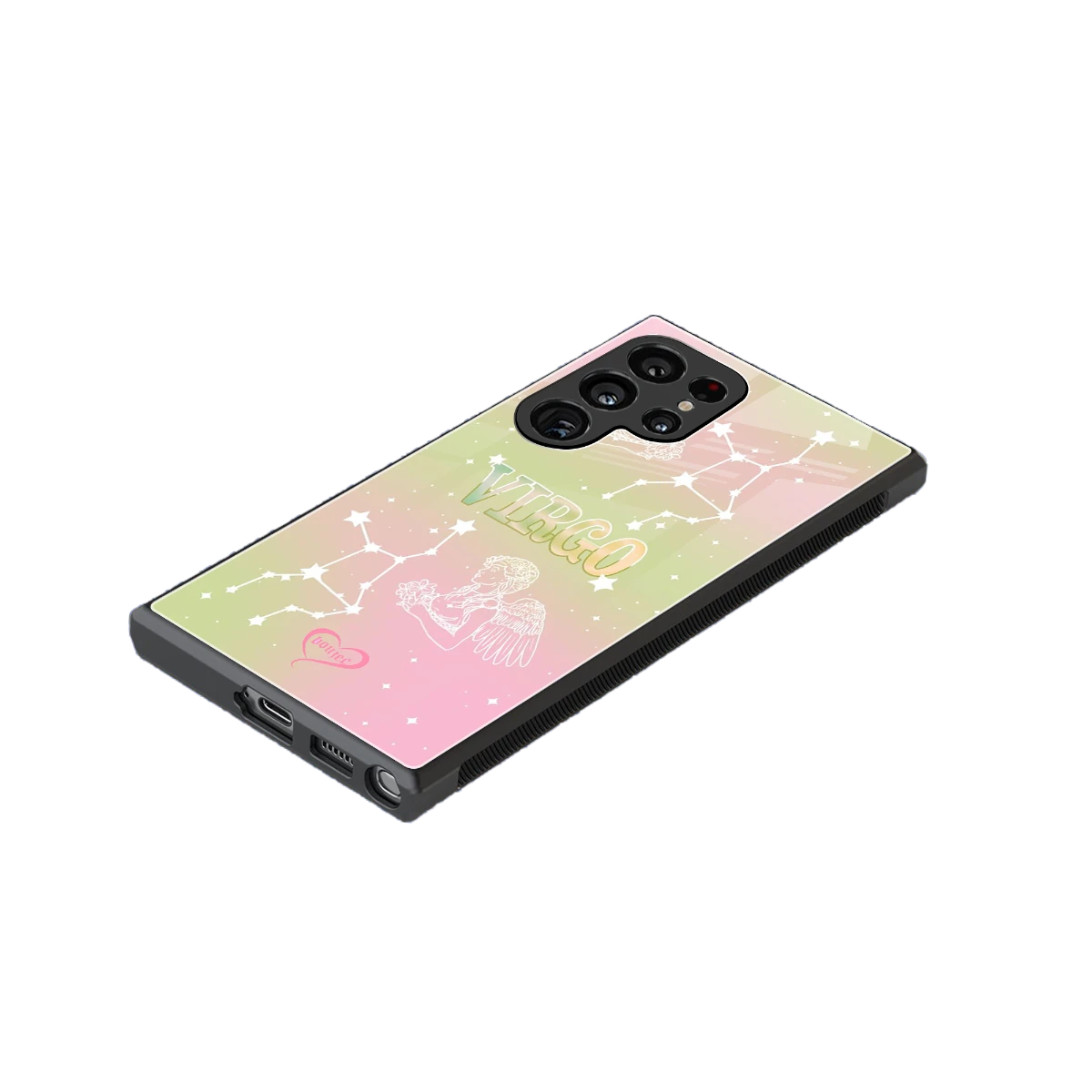 Virgo Aura stylish phone case for samsung galaxy s23 ultra | glossy glass and slim fit